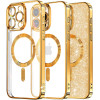 Techsuit - Luxury Glitter MagSafe - iPhone 16 Pro - Gold