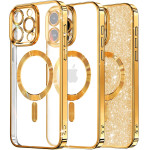 Techsuit - Luxury Glitter MagSafe - iPhone 16 Pro - Gold