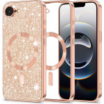 Techsuit - Luxury Glitter MagSafe - iPhone 16e - Rose Gold