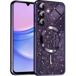 Techsuit - Luxury Glitter MagSafe - Samsung Galaxy A15 4G / A15 5G - Deep Purple