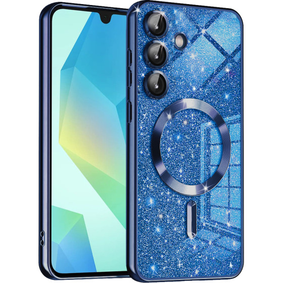 Techsuit - Luxury Glitter MagSafe - Samsung Galaxy A16 4G / A16 5G - Deep Blue