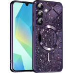 Techsuit - Luxury Glitter MagSafe - Samsung Galaxy A16 4G / A16 5G - Deep Purple