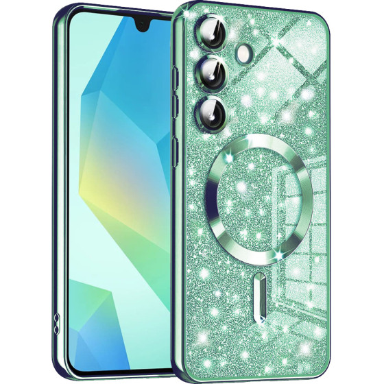 Techsuit - Luxury Glitter MagSafe - Samsung Galaxy A16 4G / A16 5G - Light Green