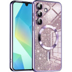 Techsuit - Luxury Glitter MagSafe - Samsung Galaxy A16 4G / A16 5G - Light Purple