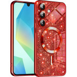 Techsuit - Luxury Glitter MagSafe - Samsung Galaxy A16 4G / A16 5G - Red