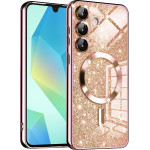Techsuit - Luxury Glitter MagSafe - Samsung Galaxy A16 4G / A16 5G - Rose Gold