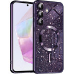 Techsuit - Luxury Glitter MagSafe - Samsung Galaxy A35 5G - Deep Purple