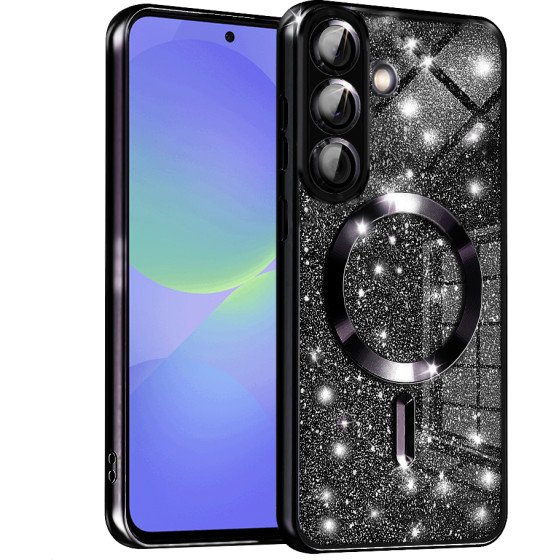 Techsuit - Luxury Glitter MagSafe - Samsung Galaxy A36 5G / A56 5G - Black