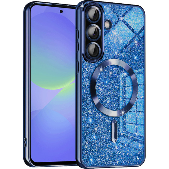 Techsuit - Luxury Glitter MagSafe - Samsung Galaxy A36 5G / A56 5G - Deep Blue