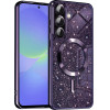 Techsuit - Luxury Glitter MagSafe - Samsung Galaxy A36 5G / A56 5G - Deep Purple