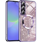 Techsuit - Luxury Glitter MagSafe - Samsung Galaxy A36 5G / A56 5G - Light Purple