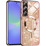 Techsuit - Luxury Glitter MagSafe - Samsung Galaxy A36 5G / A56 5G - Rose Gold