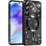 Techsuit - Luxury Glitter MagSafe - Samsung Galaxy A55 5G - Black