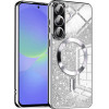 Techsuit - Luxury Glitter MagSafe - Samsung Galaxy A36 5G / A56 5G - Silver