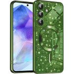 Techsuit - Luxury Glitter MagSafe - Samsung Galaxy A55 5G - Deep Green