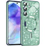 Techsuit - Luxury Glitter MagSafe - Samsung Galaxy A55 5G - Light Green