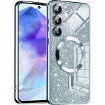 Techsuit - Luxury Glitter MagSafe - Samsung Galaxy A55 5G - Light Blue
