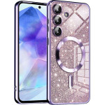 Techsuit - Luxury Glitter MagSafe - Samsung Galaxy A55 5G - Light Purple