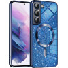 Techsuit - Luxury Glitter MagSafe - Samsung Galaxy S21 5G - Deep Blue