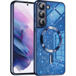 Techsuit - Luxury Glitter MagSafe - Samsung Galaxy S21 5G - Deep Blue