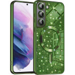 Techsuit - Luxury Glitter MagSafe - Samsung Galaxy S21 5G - Deep Green