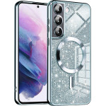 Techsuit - Luxury Glitter MagSafe - Samsung Galaxy S21 5G - Light Blue