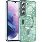 Techsuit - Luxury Glitter MagSafe - Samsung Galaxy S21 FE 5G - Light Green