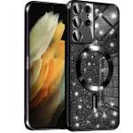 Techsuit - Luxury Glitter MagSafe - Samsung Galaxy S21 Ultra 5G - Black