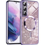 Techsuit - Luxury Glitter MagSafe - Samsung Galaxy S22 5G - Light Purple