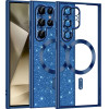 Techsuit - Luxury Glitter MagSafe - Samsung Galaxy S22 Ultra 5G - Deep Blue