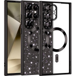 Techsuit - Luxury Glitter MagSafe - Samsung Galaxy S22 Ultra 5G - Black