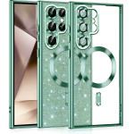 Techsuit - Luxury Glitter MagSafe - Samsung Galaxy S22 Ultra 5G - Light Green