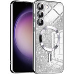 Techsuit - Luxury Glitter MagSafe - Samsung Galaxy S23 - Silver
