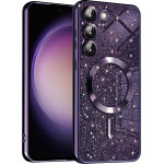 Techsuit - Luxury Glitter MagSafe - Samsung Galaxy S23 Plus - Deep Purple