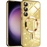 Techsuit - Luxury Glitter MagSafe - Samsung Galaxy S23 Plus - Gold