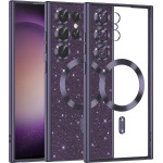 Techsuit - Luxury Glitter MagSafe - Samsung Galaxy S23 Ultra - Deep Purple