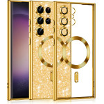 Techsuit - Luxury Glitter MagSafe - Samsung Galaxy S23 Ultra - Gold