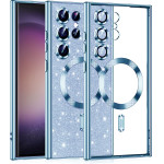 Techsuit - Luxury Glitter MagSafe - Samsung Galaxy S23 Ultra - Light Blue