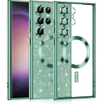 Techsuit - Luxury Glitter MagSafe - Samsung Galaxy S23 Ultra - Light Green
