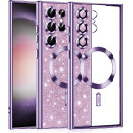 Techsuit - Luxury Glitter MagSafe - Samsung Galaxy S23 Ultra - Light Purple