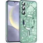 Techsuit - Luxury Glitter MagSafe - Samsung Galaxy S24 - Light Green