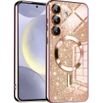Techsuit - Luxury Glitter MagSafe - Samsung Galaxy S24 - Rose Gold