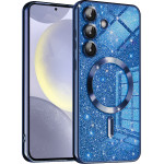 Techsuit - Luxury Glitter MagSafe - Samsung Galaxy S24 Plus - Deep Blue