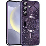 Techsuit - Luxury Glitter MagSafe - Samsung Galaxy S24 Plus - Deep Purple