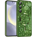 Techsuit - Luxury Glitter MagSafe - Samsung Galaxy S24 Plus - Deep Green