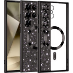 Techsuit - Luxury Glitter MagSafe - Samsung Galaxy S24 Ultra - Black
