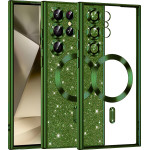 Techsuit - Luxury Glitter MagSafe - Samsung Galaxy S24 Ultra - Deep Green