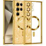 Techsuit - Luxury Glitter MagSafe - Samsung Galaxy S24 Ultra - Gold
