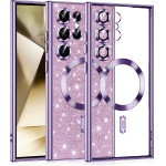 Techsuit - Luxury Glitter MagSafe - Samsung Galaxy S24 Ultra - Light Purple