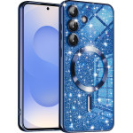 Techsuit - Luxury Glitter MagSafe - Samsung Galaxy S25 - Deep Blue